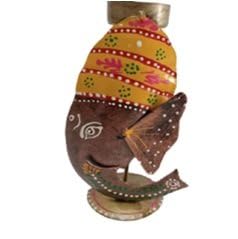 Ganesh Tea Light Holder | Handcrafted Candle Stand for Festive and Religious Decor