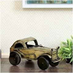 Metallic Car Showpiece | Antique Style Table Decor for Auto Enthusiasts or Office Desk