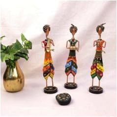 Rajasthani Musical Men with Pagdi Set of 3 | Traditional Figurines for Indian Decor Themes