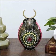 Small Animal Figurine | Brown Wrought Iron Decorative Showpiece for Shelf Styling