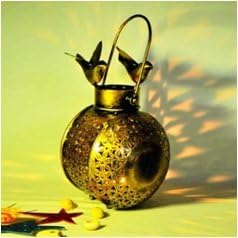 Bird Candle Holder | Metal Decor Stand with Perched Birds for Table Display