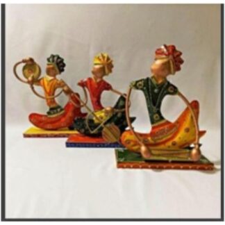 Human Musician Set of 3 | Artistic Figurines for Living Room or Table Decor