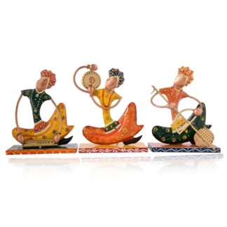 Nagpuri Musician Figurine | Cultural Folk Showpiece for Living Room or Shelf Decor