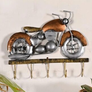 Musician Metal Abstract Figures Handcrafted Wall Sculpture Metal Frame For Home Decoration (BIKE_HOOK)