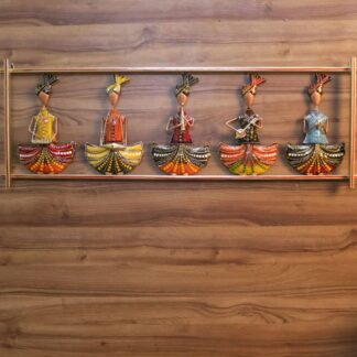 5 Musician Sitting Man In Frame for Wall Decoration, Unique Rajasthani Frame for Home and Office Decoration, Home Decorative Item 44x3x16 (Inch), Framed