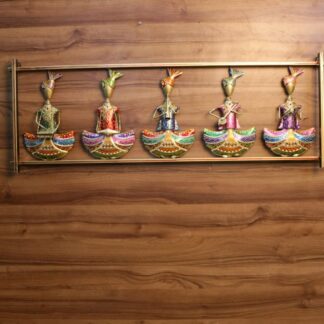 5 Men Musician Sitting Frame | Iron Painted Wall Art for Classical or Cultural Home Decor