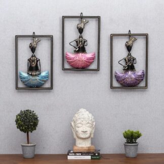 Handcrafted Metal Abstract Figures Wall Sculpture | Decorative Metal Wall Art for Living Room, Dining Room, Bedroom | Modern Home Decor Wall Hanging