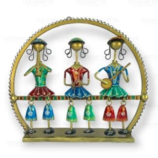 Hand Painted JHULLA  3 LADY FRAME