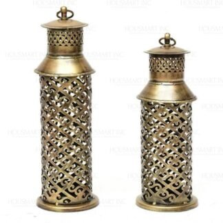 Hand Painted Tea - Light LONG LANTERN (Set of - 2)