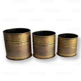 Hand Painted ROUND PLANTER (Set of - 3)