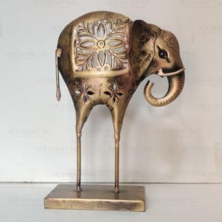 Hand Painted Tea - Light ELEPHANT W /STAND