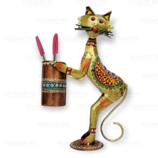 Hand Painted PEN STAND CAT