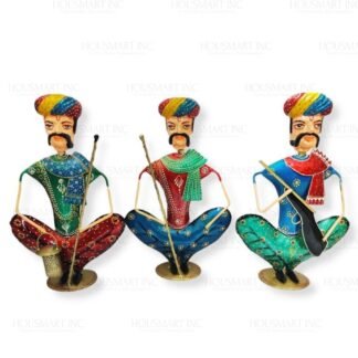 Hand Painted SITTING MUSICAL RAJASTHANI ( SET OF 3)