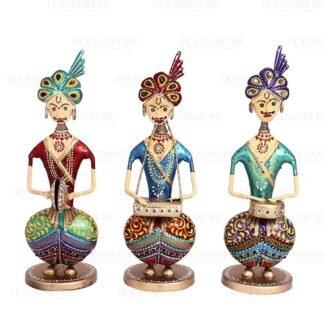 Hand Painted MUSICAL SITTING MAN (SET OF3)