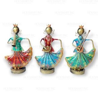 Hand Painted SITTING CROWN DOLL (Set of - 3)