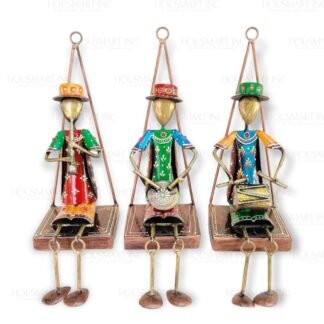 Hand Painted WALL HANGIND MUSICAL(Set of - 3)