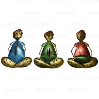 Hand Painted WALL MUSICAL MAN (Set of - 3)