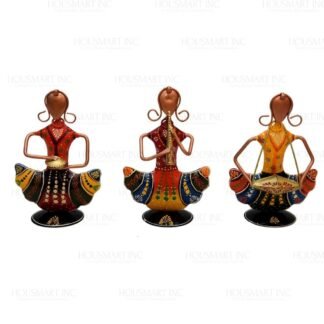 Hand Painted SITTING DOLL (Set of - 3) MINI