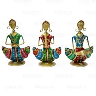 Hand Painted SITTING DOLL (Set of - 3) MINI FINE