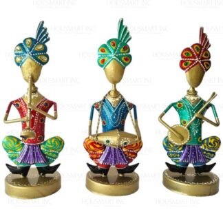 Hand Painted MUSICAL SITTING MAN  (SET OF3)