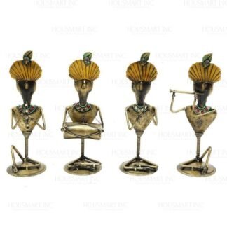 Hand Painted SITTING KRISHNA  (Set of - 4)