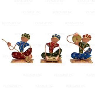 Hand Painted SITTING MUSICAL With Stand  (Set of - 3)) MINI