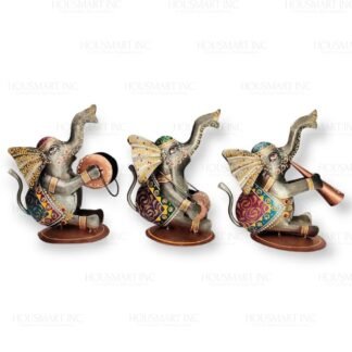 Hand Painted MUSICAL ELEPHANT (Set of - 3)