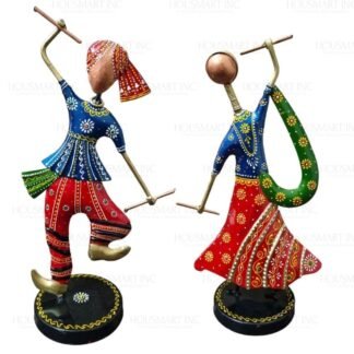 Hand Painted DANCING DANDIA (SET OF2)