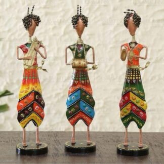 Hand Painted MUSICAL MAN (Set of - 3)