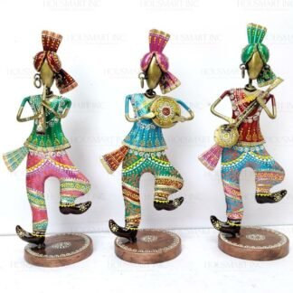 Hand Painted DANCING MUSICIAN (SET OF3)
