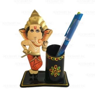 IRON PAINTED GANESH JI PEN STAND